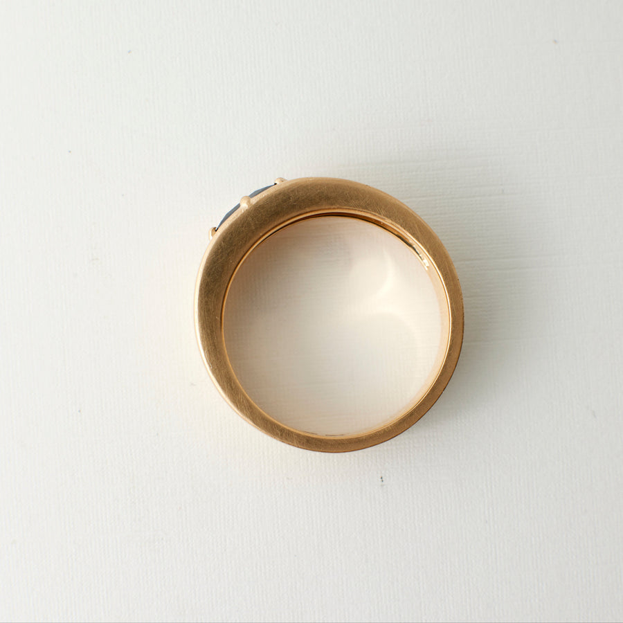 Silas Band - 0.60 Carat Indigo Kite Sapphire