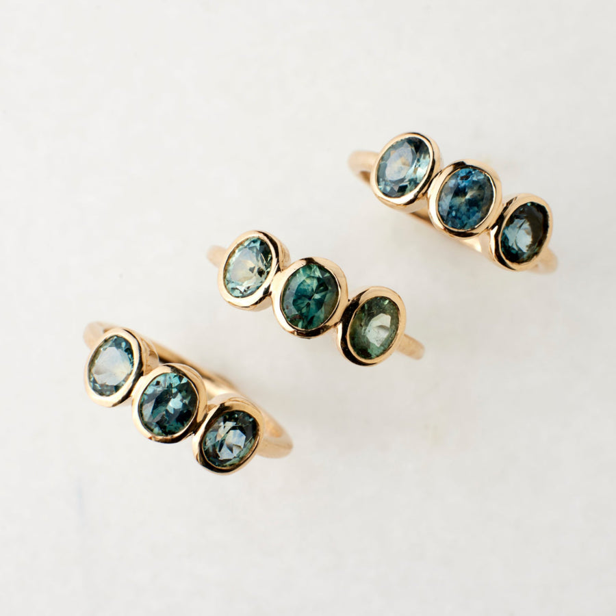 Amara Ring No. 2 - Blue Sapphires