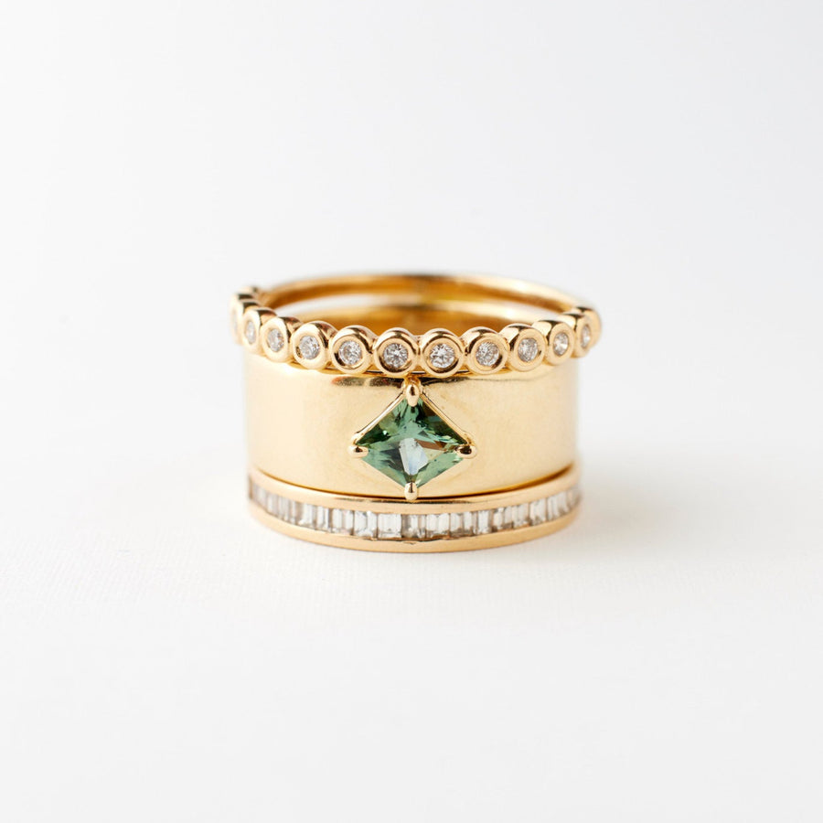 Silas Band - 0.60 Carat Indigo Kite Sapphire