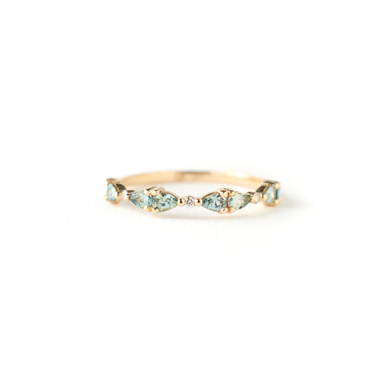 Willow Ring - Teal Sapphires