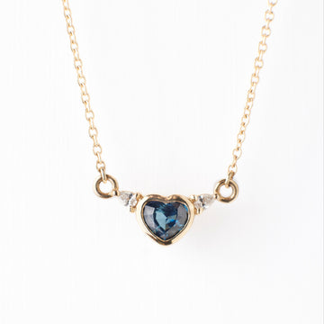 Paige Necklace - Heart Shaped Sapphire