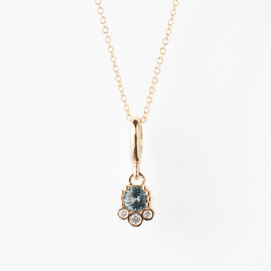 Finley Charm - Sky Blue Montana Sapphire