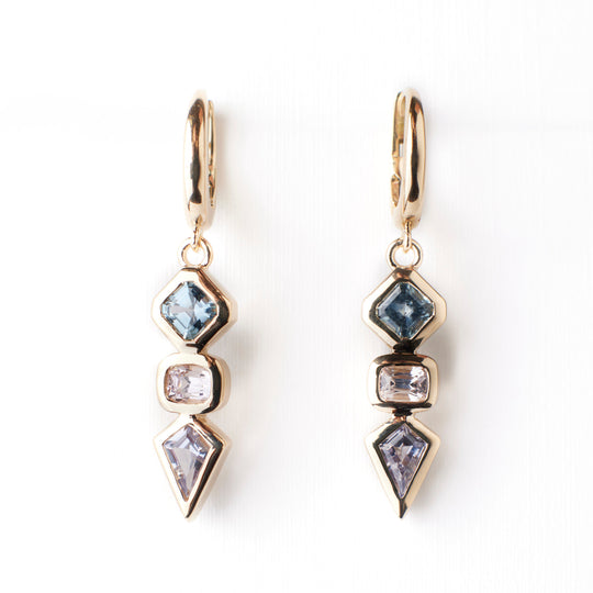 Isla Earrings - Sapphires + Spinel