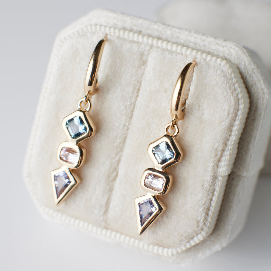 Isla Earrings - Sapphires + Spinel