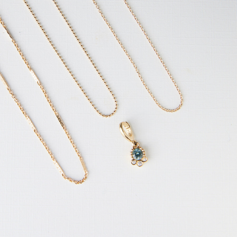 Finley Charm - Sky Blue Montana Sapphire