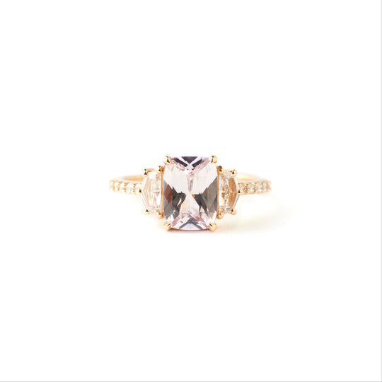 Eveline Ring - 2.01 Carat Pale Pink Cushion Sapphire