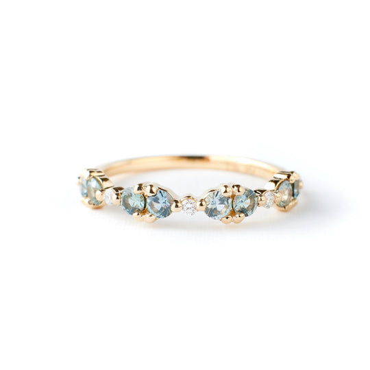 Jordan Ring - Teal Sapphires