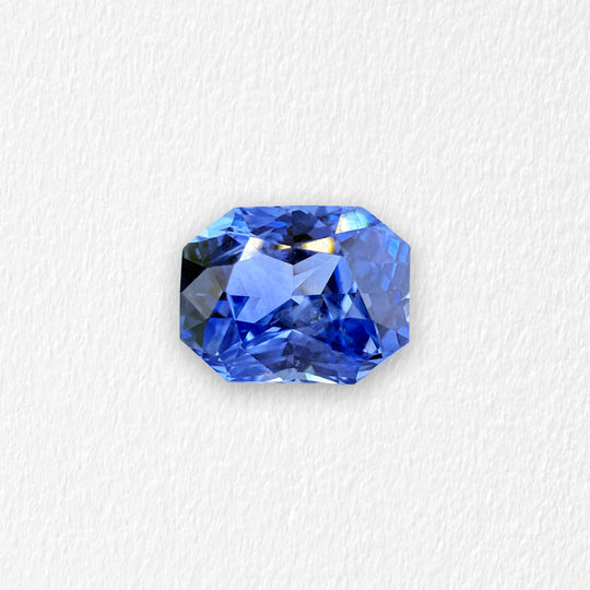 3.50 Carat Blue-Violet Radiant Sapphire - G.I.A.