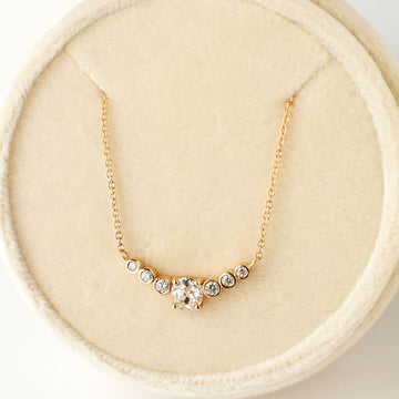 Quinn Necklace - Old Mine Cut Diamond