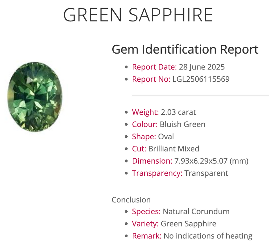 Presley Ring - 2.03 Carat Teal Oval Sapphire