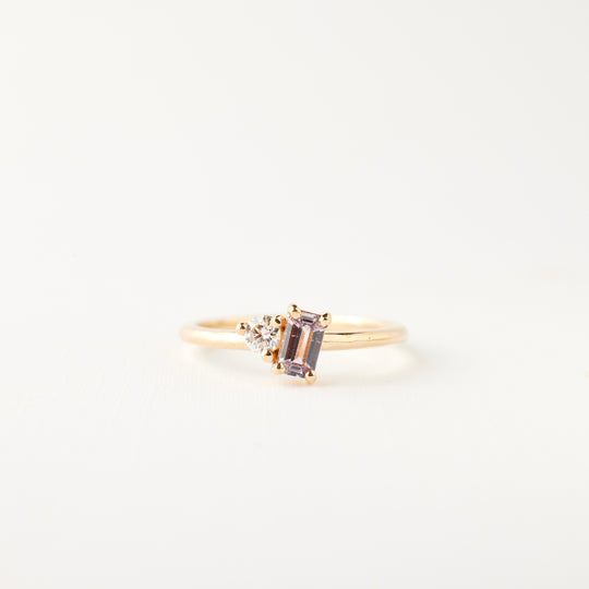 Simone Ring - Limited Collection Blush-Rose Sapphire + Diamond