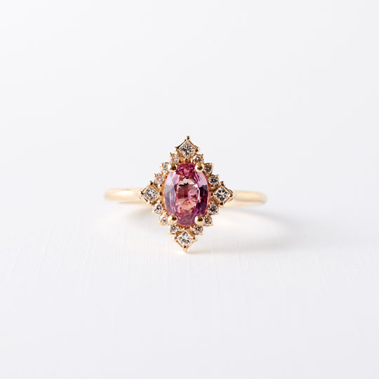 Mirabelle Ring - .74 carat pink sapphire