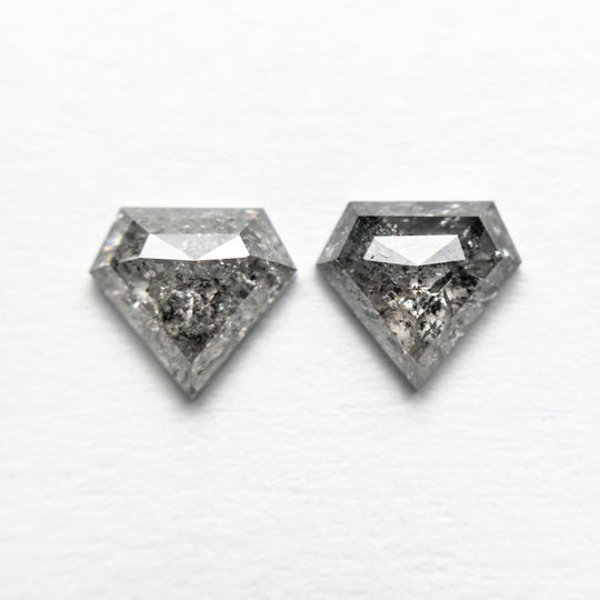 1.33cttw 2pc 5.93x6.38x2.50mm 5.90x6.34x2.29mm Shield Rosecut Matching Pair 22381-09