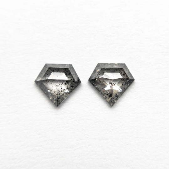 0.58cttw 2pc 4.65x5.01x1.85mm 4.68x5.02x1.85mm Shield Rosecut Matching Pair 22381-11