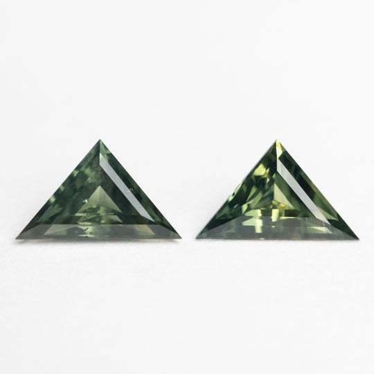 0.84ct 7.19x4.38x2.61mm 7.16x4.41x2.54mm Matching Pair Triangle Sapphire 22768-10
